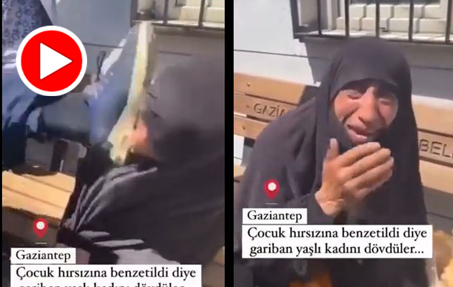 Gaziantep’te zihinsel engelli yaşlı kadına tekmeli saldırı