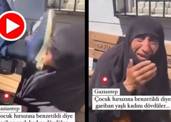 Gaziantep’te zihinsel engelli yaşlı kadına tekmeli saldırı