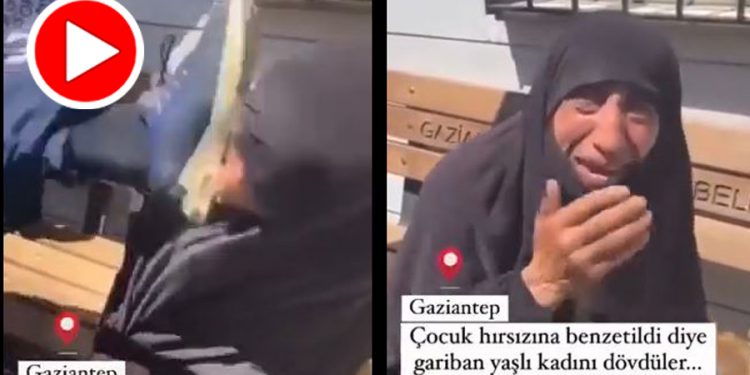 Gaziantep’te zihinsel engelli yaşlı kadına tekmeli saldırı