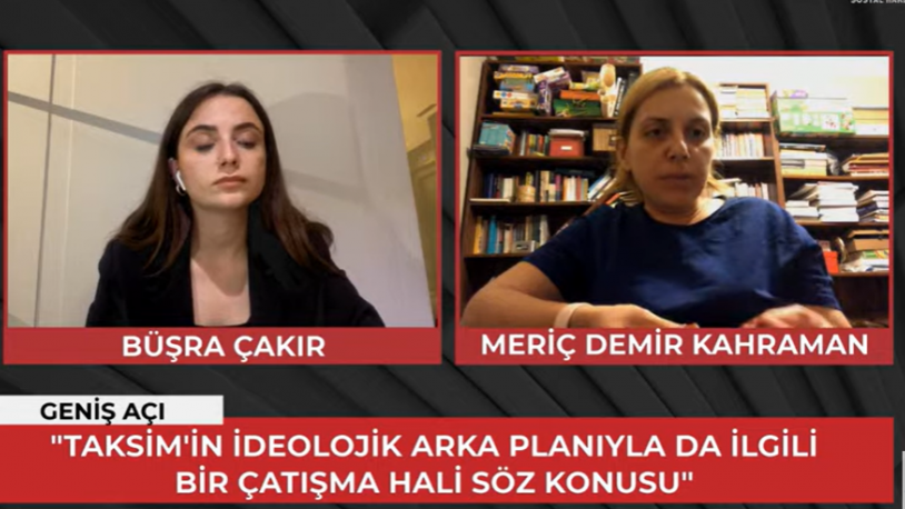 Gezi davasında 18 yıl hapis cezası alan Tayfun Kahraman'ın eşi: 'Taksim Dayanışması'nı masanıza alıyorsunuz ama sizi devirmeye çalışıyorlar öyle mi? '