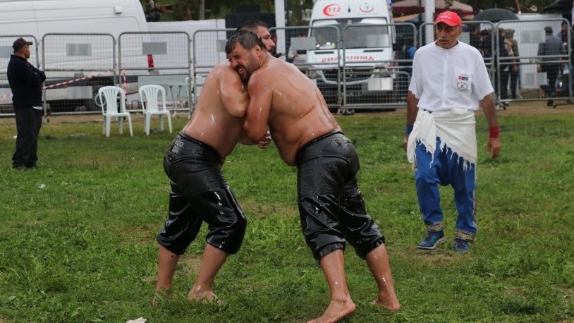 Havza Kırkpınar Yağlı Güreşleri'nde başpehlivan Recep Kara