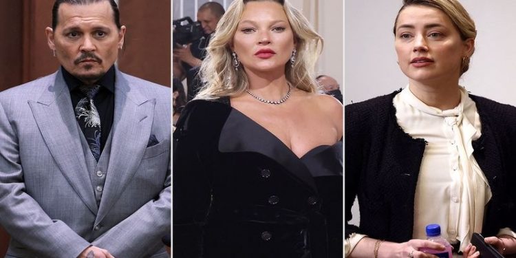 Johnny Depp, Amber Heard davası: Depp'in eski sevgilisi Kate Moss tanık olarak dinlendi
