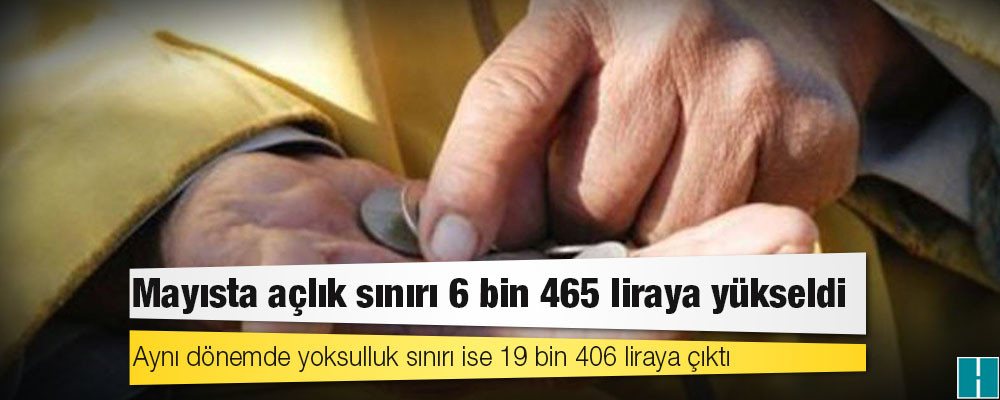 KAMU-AR: Mayısta açlık sınırı 6 bin 465 liraya yükseldi