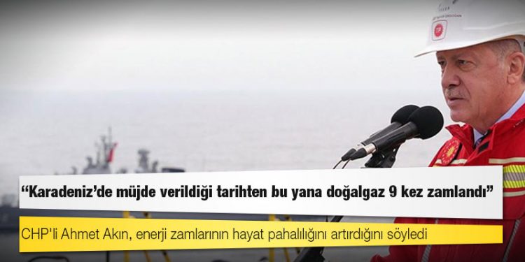 "Karadeniz'de müjde verildiği tarihten bu yana doğalgaz 9 kez zamlandı"