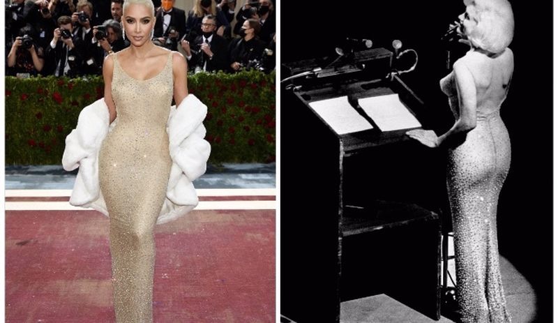 Kim Kardashian Marilyn Monroe'nun ikonik elbisesini giyebilmek için 7 kilo verdi!