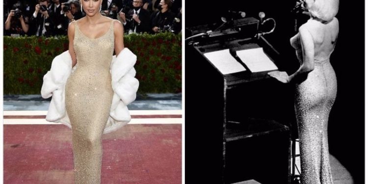 Kim Kardashian Marilyn Monroe'nun ikonik elbisesini giyebilmek için 7 kilo verdi!