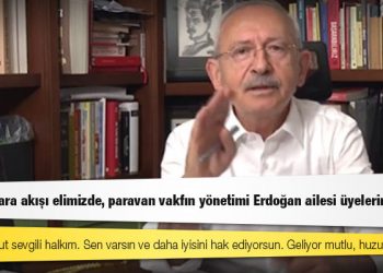 Kılıçdaroğlu: ABD'ye para akışı elimizde, paravan vakfın yönetimi Erdoğan ailesi üyelerine ait!