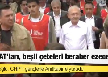 Kılıçdaroğlu, CHP'li gençlerle Anıtkabir'e yürüdü: "SADAT’ları, beşli çeteleri beraber ezeceğiz"