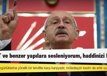 Kılıçdaroğlu: Mahkemeyi de tanımıyoruz, verilen kararı da tanımıyoruz. Canan Kaftancıoğlu İstanbul İl Başkanımızdır.