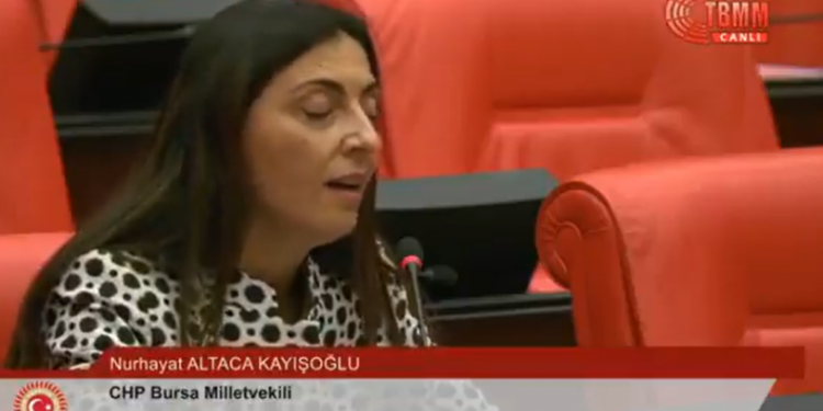 Meclis'te Aynur Doğan protestosu: CHP'li vekil 'Dar Hejiroke'yi' söyledi