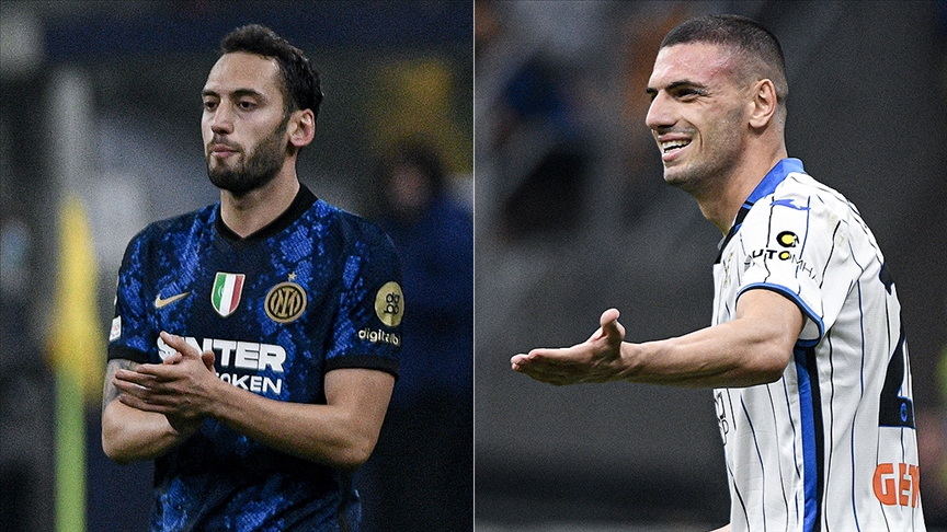 Milano Başkonsolosu Uludüz, Hakan Çalhanoğlu ve Merih Demiral'la görüştü