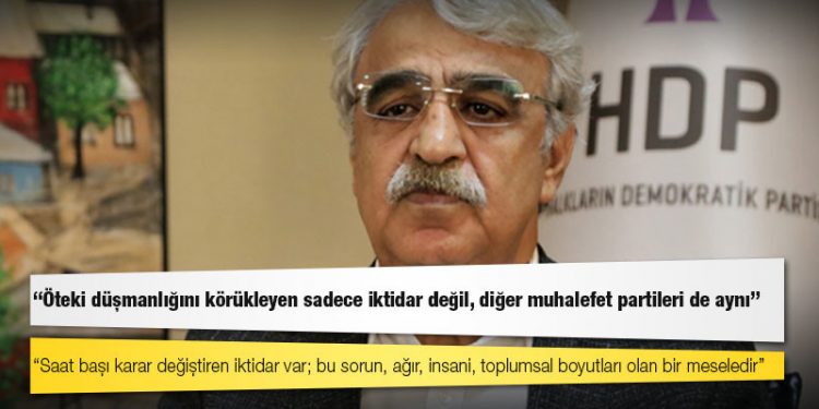 Mithat Sancar'dan sığınmacı tepkisi: "Öteki" düşmanlığını körükleyen sadece iktidar değil, diğer muhalefet partileri de aynı!