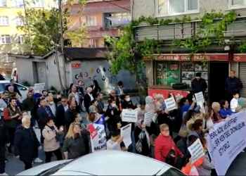 Okmeydanı'nda halk kentsel dönüşüme karşı sokağa çıktı