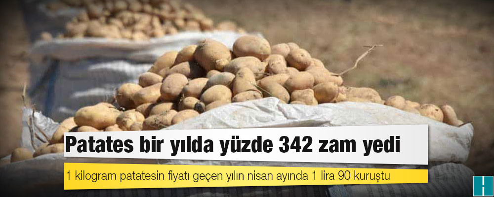 Patates bir yılda yüzde 342 zam yedi