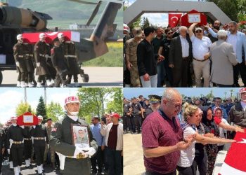 Pençe Kilit operasyonunda şehit olan askerler son yolculuklarına uğurlandı