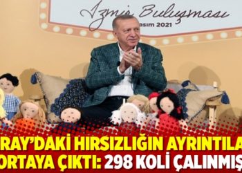 Saray'daki hırsızlığın ayrıntıları ortaya &ccedil;ıktı: 298 koli &ccedil;alınmış