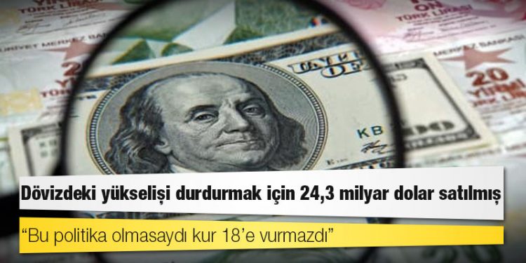 TL’yi tutmak için ‘arka kapıdan’ 24,3 milyar dolar satılmış
