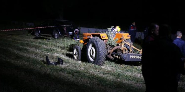 Tarım makinesinin fırlattığı taş başına isabet eden kişi hayatını kaybetti