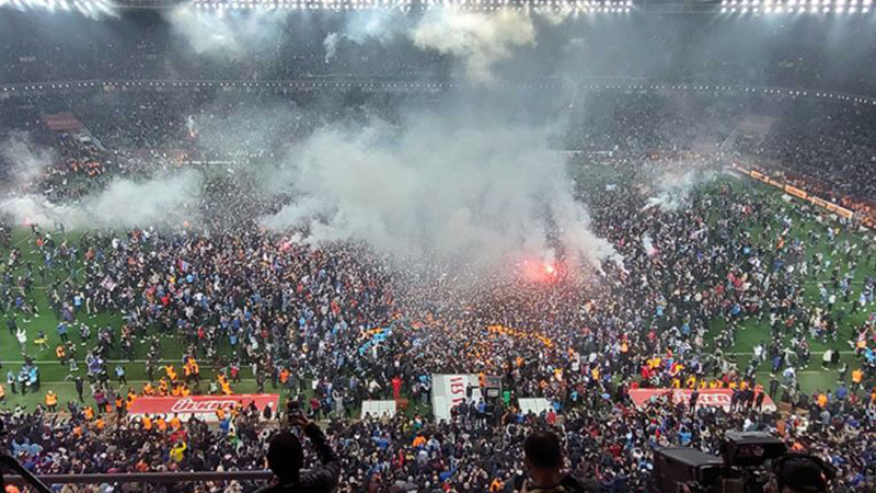 Trabzonspor’un şampiyonluk kutlamalarında 7 kişi hastanelik oldu