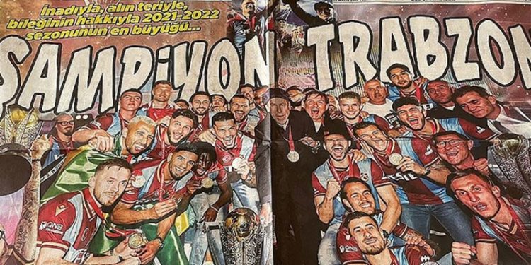 Trabzonspor'un kupa töreninin yerel basında yankıları