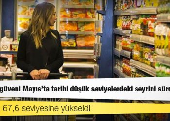 Tüketici güveni Mayıs'ta tarihi düşük seviyelerdeki seyrini sürdürdü