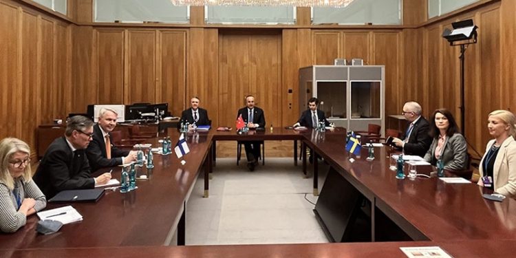 Türkiye, İsveç ve Finlandiya ile NATO üyelik sürecini görüştü