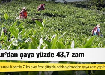 Çaykur'dan çaya yüzde 43,7 zam