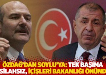 &Ouml;zdağ'dan Soylu'ya: Tek başıma ve silahsız, İ&ccedil;işleri Bakanlığı &ouml;n&uuml;nde...