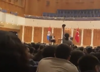 Ümit Özdağ Bilkent'te protesto edildi: Üniversitelerde ırkçılığa izin vermeyeceğiz!
