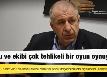 Ümit Özdağ: Haziran 2015 - Kasım 2015 arasındaki sürece benzer bir şiddet dalgasını bu sefer sığınmacılar üzerinden planlıyorlar