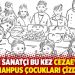 İtalyan sanatçı bu kez cezaevindeki mahpus çocukları çizdi