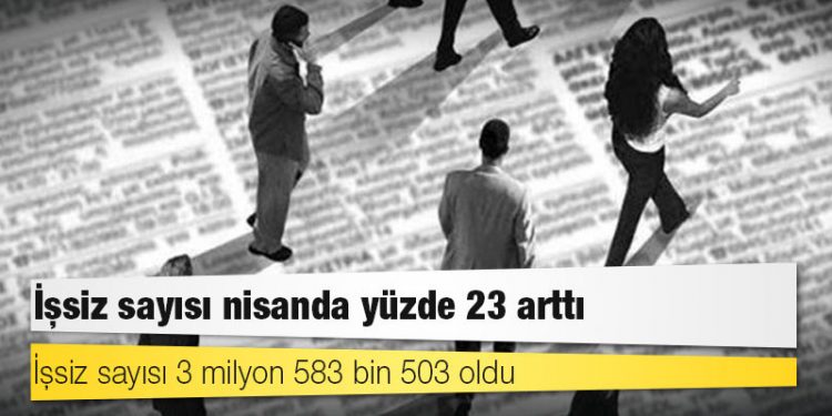 İŞKUR: İşsiz sayısı nisanda yüzde 23 arttı