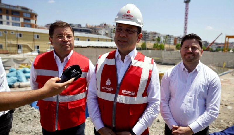 İmamoğlu şantiyede konuştu: Saat 15.00’te açıklama yapacağım