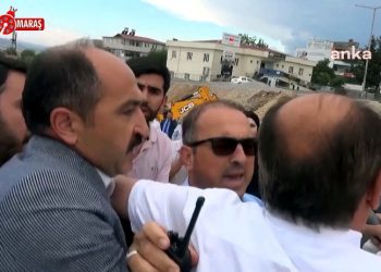 AKP'li Mahir Ünal'a soru sormak isteyen gazeteciyi polis engelledi