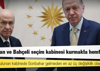 AKP'li isim: Erdoğan ve Bahçeli seçim kabinesi kurmakta hemfikir