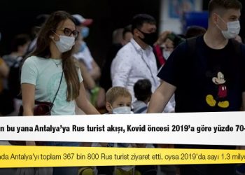 ATOR: Yılbaşından bu yana Antalya'ya Rus turist akışı, Kovid öncesi 2019'a göre yüzde 70-80 azaldı
