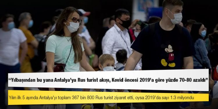 ATOR: Yılbaşından bu yana Antalya'ya Rus turist akışı, Kovid öncesi 2019'a göre yüzde 70-80 azaldı