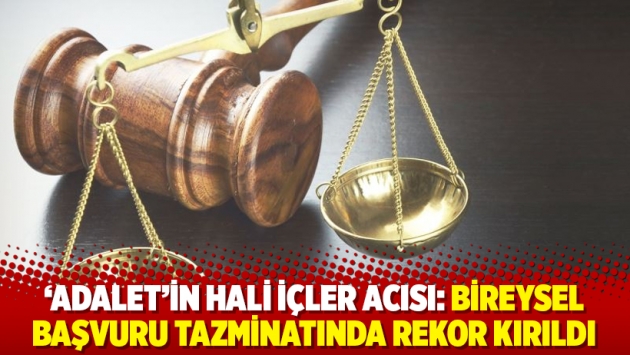 'Adalet'in hali içler acısı: Bireysel başvuru tazminatında rekor kırıldı