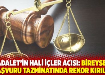 'Adalet'in hali i&ccedil;ler acısı: Bireysel başvuru tazminatında rekor kırıldı