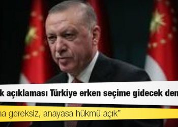 "Adayım" dedi itirazlar geldi: Erken seçim kararı alınmadan Erdoğan aday olamaz