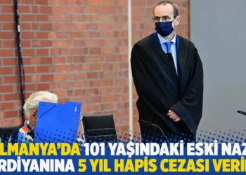 Almanya'da 101 yaşındaki eski Nazi gardiyanına 5 yıl hapis cezası verildi
