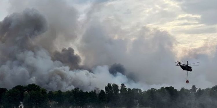 Almanya’da orman yangını nedeniyle üç mahalle tahliye edilecek