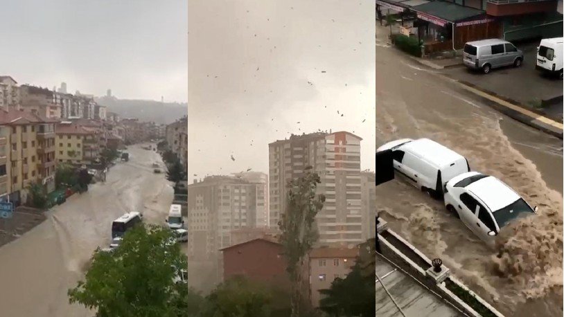 Ankara’da yoğun yağış nedeniyle okullara bir gün ara