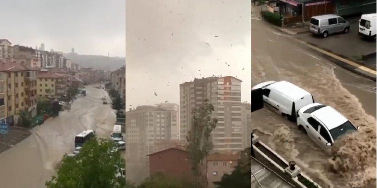 Ankara’da yoğun yağış nedeniyle okullara bir gün ara