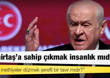 Bahçeli'den Kılıçdaroğlu'na: Demirtaş'a sahip çıkmak insanlık mıdır; ihanete methiyeler düzmek şerefli bir tavır mıdır?