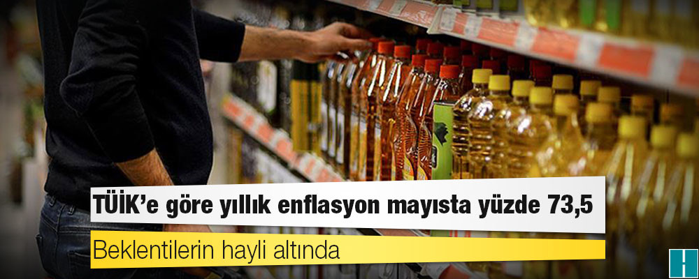 Beklentilerin hayli altında: TÜİK’e göre yıllık enflasyon mayısta yüzde 73,5