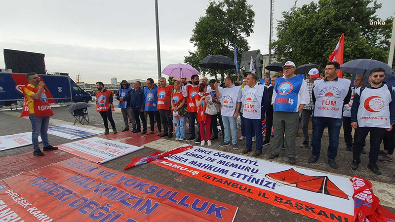 Birleşik Kamu İş'ten enflasyon protestosu: Bu halk kaynatamadığı tencerenin, dolduramadığı filenin hesabını sandıkta AKP'ye soracaktır