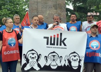 Birleşik Kamu-İş Trabzon’da TÜİK’in enflasyon rakamlarını protesto etti