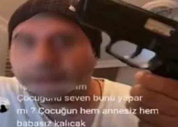 Boşanma aşamasında olduğu kadını canlı yayında silahla tehdit etti, 'blöf yaptım' dedi