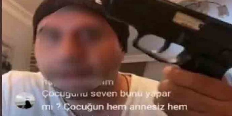 Boşanma aşamasında olduğu kadını canlı yayında silahla tehdit etti, 'blöf yaptım' dedi
